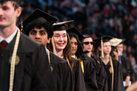 georgia tech graduates in line at commencement