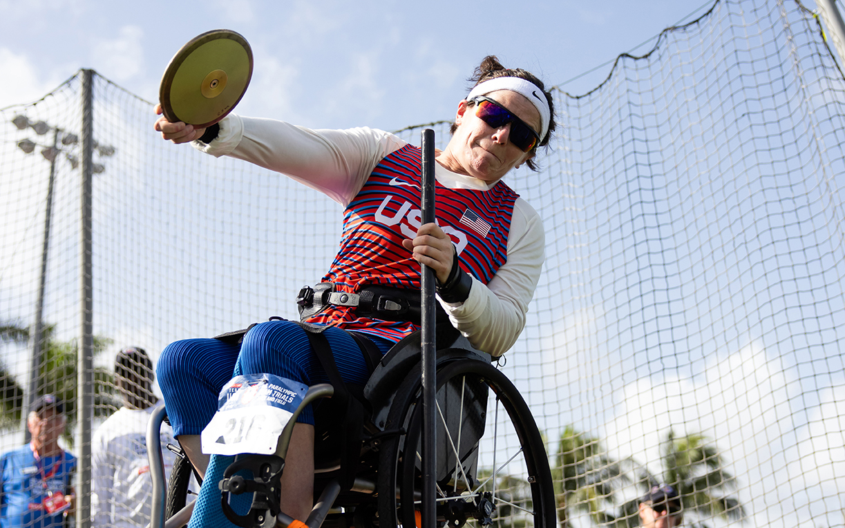 Cassie Mitchell at the Paralympic Team Trials.