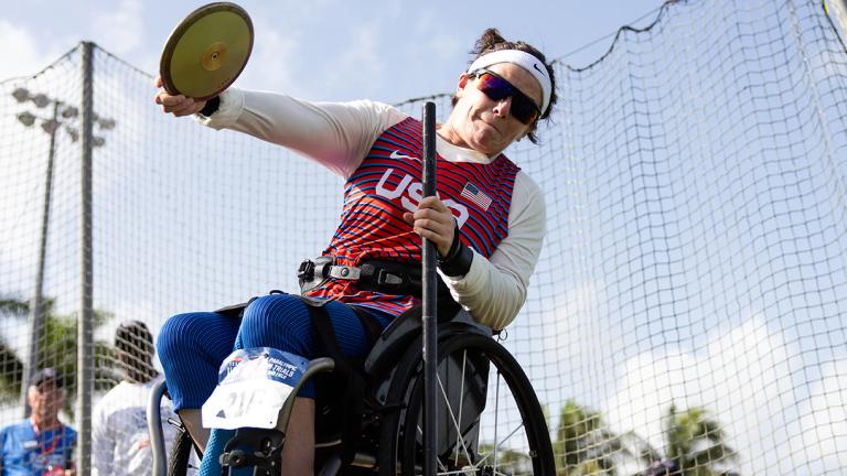 Cassie Mitchell at the Paralympic Team Trials.