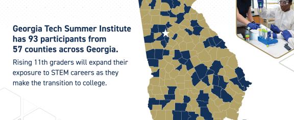 Infographic depicts home counties of the program participants